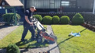 Installation des günstigsten Husqvarna Automowers 105 mit Trennschleifer K970  Gardena Garage [upl. by Tolley]