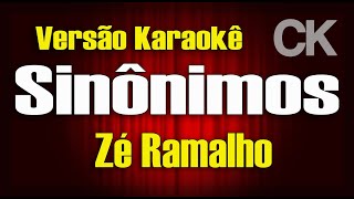 Zé Ramalho Sinônimos Karaokê [upl. by Elehcir111]