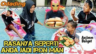 DRAMA MAKAN ODADING MANG OLEH DI KOLAM RENANG  eybel channel [upl. by Bixby]