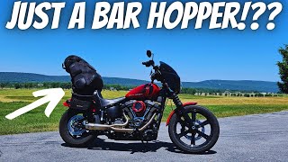 Is the Harley Street Bob 114 JUST a BAR HOPPER [upl. by Atiuqrehs]