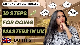 How to Apply for Masters in the UK  StepbyStep Process 2025 [upl. by Hermione]