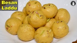 Besan Ke Ladoo Complete and Perfect Recipe  How to make Besan Laddu  Kitchen With Amna [upl. by Drauode]