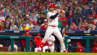 Bryce Harper Slow Motion Home Run Baseball Swing Hitting Mechanics Instruction Highlight Video Tips [upl. by Asirralc]