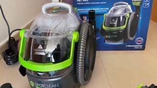 Bissell 15585 SpotClean Pet Pro Portable Ideal para quienes tienen mascotas [upl. by Ariuqahs]