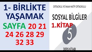 5 Sınıf Sosyal Bilgiler Ders Kitabı 1KİTAP Cevapları Sayfa 20 21 24 26 28 29 32 33 Meb 20242025 [upl. by Hara340]