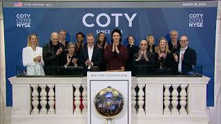 COTY Inc NYSE COTY Rings The Opening Bell® [upl. by Nicolette]