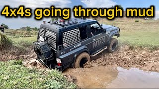 Jeeps vs Mud Ultimate OffRoad Battle💪 muddy pits 😱willys jeep 00 Nissan patrol💪 [upl. by Stirling]