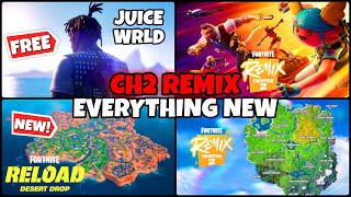 Fortnite Remix EVERYTHING NEW‼️🔥 FREE Juice Wrld Skin amp Concert HUGE Map Changes BP News  MORE [upl. by Ahsilrac139]