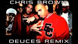 Chris Brown  Deuces Remix feat Drake TI Kanye West Fabolous Andre 3000 [upl. by Leimaj]