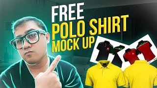 POLO SHIRT MOCKUP FREE DOWNLOAD PSD FILE [upl. by Baten]