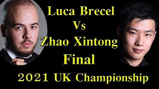 UK Championship Final 2021 Part 1  Zhao Xintong vs Luca Brecel Final  UK Championship 2021 Final [upl. by Petty915]