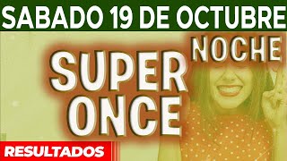 Resultado del sorteo Super Once 17PM 21PM del Sábado 19 de Octubre del 2024 [upl. by Abil]