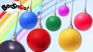 Colorful Rainbow Balls 🌈  Ball Race  Fun Videos for Kids  BooSnoo 🔴 [upl. by Ive]