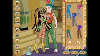 Monster High Cleo De Nile Valentine´s Day Stylish Makeover Best Game For Girls [upl. by Doloritas]