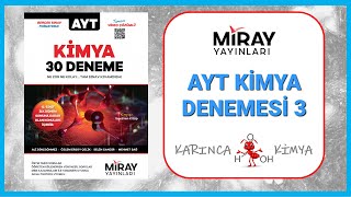 Miray Yayınları AYT Kimya Denemeleri  3 [upl. by Stewardson]