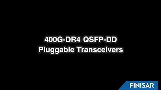 Finisar Demonstrates 400GDR4 QSFPDD Pluggable Transceivers at OFC 2019 [upl. by Onitselec]