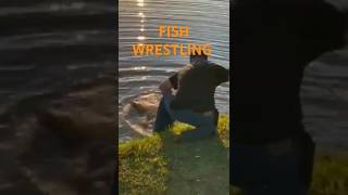 FISH WRESTLING fishing youtubeshorts trending subscribe shorts [upl. by Ralph]