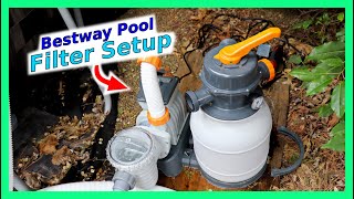 Bestway pool Filter Setup Costco pool Filter Setup Flow clear 58498E [upl. by Nierman]