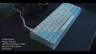 Acrylic Tofu w Silent Alpaca Switches [upl. by Ahsyen]