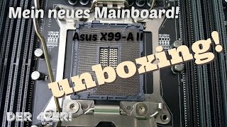 20113 Mainboard Asus X99A II unboxing MainboardMotherboard [upl. by Einahpets]