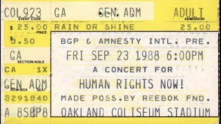 Peter Gabriel Sting amp Bruce Springsteen  Human Rights Now Buenos Aires ARG Oct 15 1988 HDTV [upl. by Enilauqcaj]