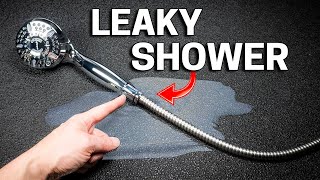 How to Fix a Leaking Shower Hose in Two Minutes [upl. by Aicrag24]