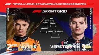 F1 2024 Austrian Grand Prix Sprint Race Starting Grid [upl. by Eimyaj]