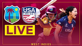 🔴 LIVE  West Indies v USA  U19s Women  3rd T20 [upl. by Fugere]