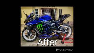 R25 V1 convert tail Yamaha R1 [upl. by Nevad]