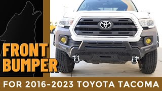 20162023 Toyota Tacoma Front Bumper install from Wolfstorm Offroad WSATA01A1031A2B3A [upl. by Navak520]