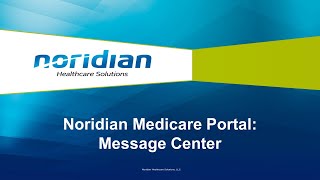 Noridian Medicare Portal Message Center [upl. by Eyla]