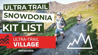 UTMB UTS Ultra Trail Snowdonia kit list  100M100k50k25k [upl. by Yreffej]