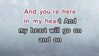 Titanic  My Heart Will Go On Karaoke and Lyrics Version [upl. by Enelrak]