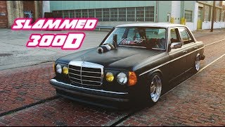 1984 Mercedes 300D Slammed with Compound Turbo Setup The quotGranny Snatcherquot [upl. by Maxfield]