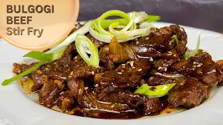 Easy and Flavorful BEEF BULGOGI Stir Fry Recipe  Juicy And Tender Beef [upl. by Salohcim169]