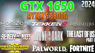 GTX 1650  Ryzen 5 5600G  Test in 28 Games  GTX 1650 Gaming in 2024 [upl. by Selestina]