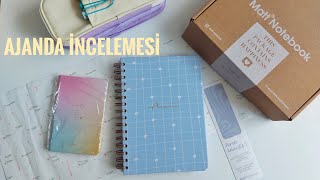 2025 AJANDA  Matt Notebook Ajanda Kutu Açılımı Haftalık Ajanda İncelemesi Günlük Ajanda [upl. by Hubsher729]