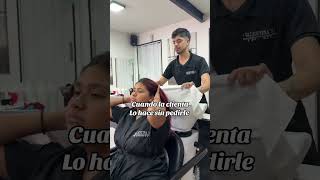 Cuando tu cliente lo hacen sin pedirlo vale más  hairstyle belleza comedy comedyshorts [upl. by Newo]