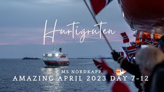 Amazing April  Hurtigruten MS Nordkapp Day 712 [upl. by Clotilde]