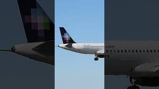 Volaris A320 landing at ORD airport shorts [upl. by Fotinas64]