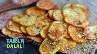 Peri Peri Potato Chips by Tarla Dalal [upl. by Adnovay41]