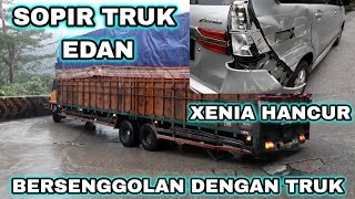 Aksi Supir Truk Paling Gokil Turuni Sitinjau Lauik Karena Bersenggolan Daihatsu Xenia Ini Hancur [upl. by Imekawulo]