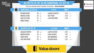 Altofts CC 1st XI v Gomersal CC 1st XI [upl. by Seaddon]