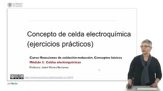 Concepto de celda electroquímica ejercicios prácticos  1933  UPV [upl. by Pritchard]