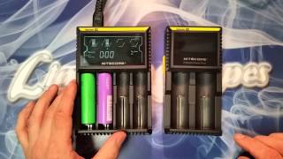 Nitecore Digicharger D4 amp D2 Battery Charger Lightning Vapes Review [upl. by Garner]