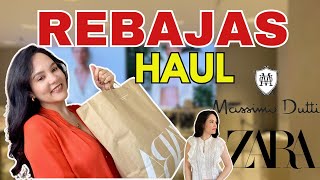 HAUL REBAJAS🔥ZARA  MASSIMO DUTTI  TRY ON HAUL [upl. by Humph]