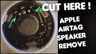 How to Remove AirTag glued speaker New version [upl. by Loos59]