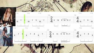 quotMetallica Blackened Solo Tab Part 1quot tabs guitarsolo guitartabs [upl. by Teodora]