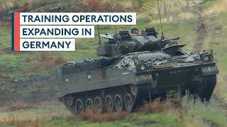 UK firepower on show as Army expands battlegroup training in Germany [upl. by Daugherty]