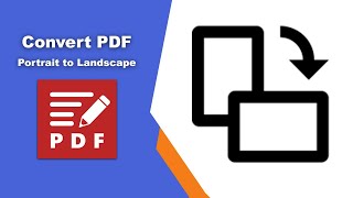 How to change a pdf from portrait to landscape in PDFXChange Editor [upl. by Walke]